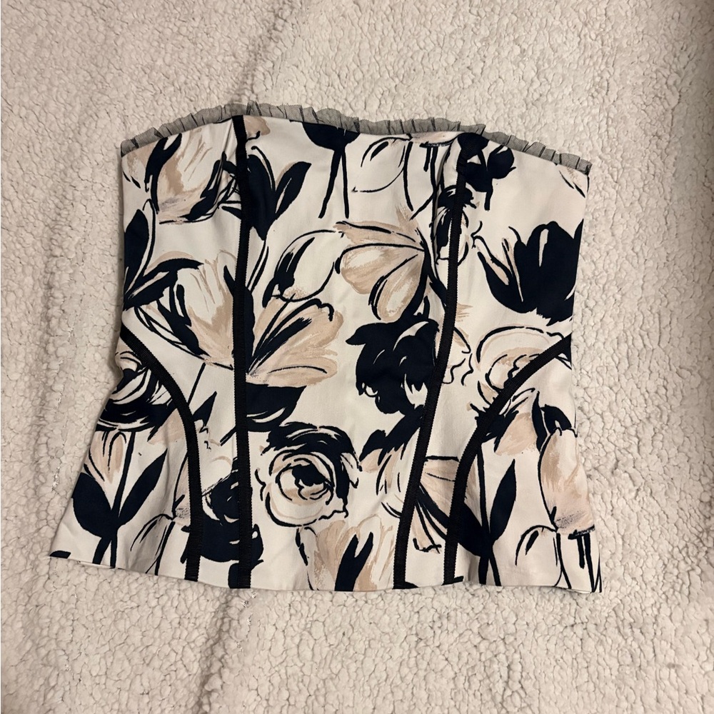 Floral Bustier Top